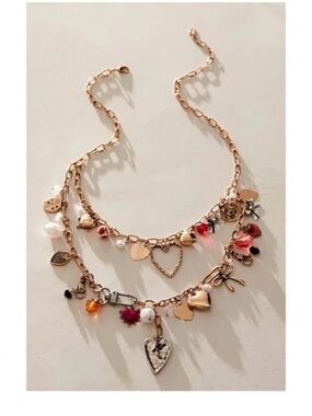 NWOT Free People Fool in Love Maxamillion Necklace